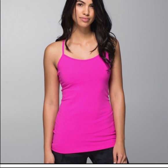 Lululemon Power & Tank Size-4-Pink Good Condition - Picture 2 of 13